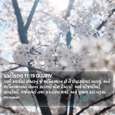 પ્રકટીકરણ 11:19 GUJIRV Bible Verse Image