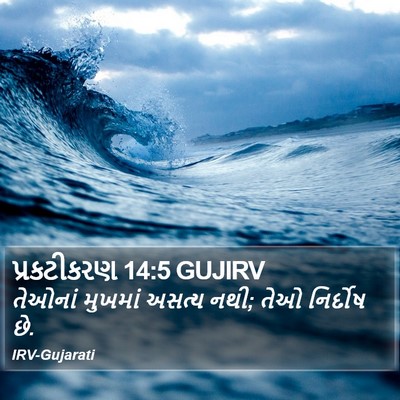 પ્રકટીકરણ 14:5 GUJIRV Bible Verse Image