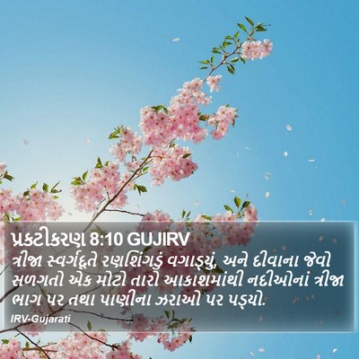 પ્રકટીકરણ 8:10 GUJIRV Bible Verse Image