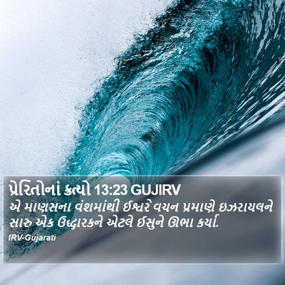 પ્રેરિતોનાં ક્રત્યો 13:23 GUJIRV Bible Verse Image