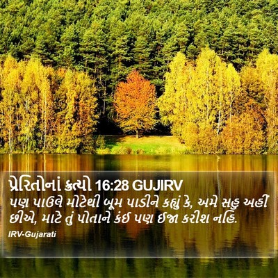 પ્રેરિતોનાં ક્રત્યો 16:28 GUJIRV Bible Verse Image
