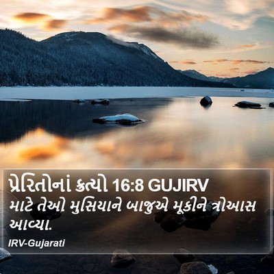 પ્રેરિતોનાં ક્રત્યો 16:8 GUJIRV Bible Verse Image