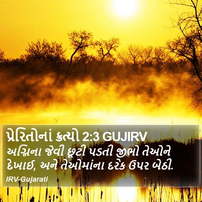 પ્રેરિતોનાં ક્રત્યો 2:3 GUJIRV Bible Verse Image
