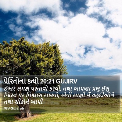 પ્રેરિતોનાં ક્રત્યો 20:21 GUJIRV Bible Verse Image
