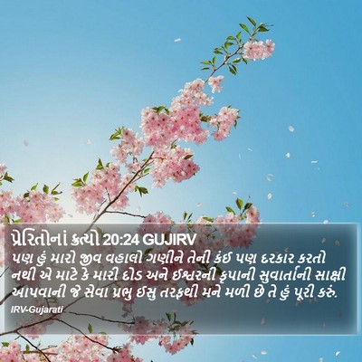 પ્રેરિતોનાં ક્રત્યો 20:24 GUJIRV Bible Verse Image