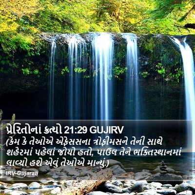 પ્રેરિતોનાં ક્રત્યો 21:29 GUJIRV Bible Verse Image