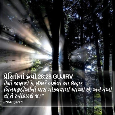પ્રેરિતોનાં ક્રત્યો 28:28 GUJIRV Bible Verse Image