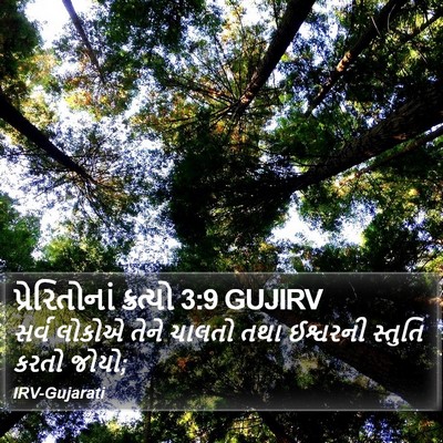 પ્રેરિતોનાં ક્રત્યો 3:9 GUJIRV Bible Verse Image