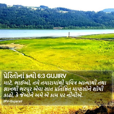 પ્રેરિતોનાં ક્રત્યો 6:3 GUJIRV Bible Verse Image