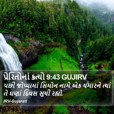 પ્રેરિતોનાં ક્રત્યો 9:43 GUJIRV Bible Verse Image