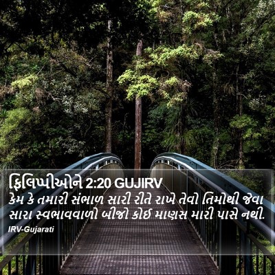 ફિલિપ્પીઓને 2:20 GUJIRV Bible Verse Image