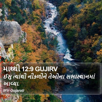 માથ્થી 12:9 GUJIRV Bible Verse Image
