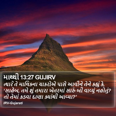 માથ્થી 13:27 GUJIRV Bible Verse Image