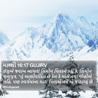 માથ્થી 16:17 GUJIRV Bible Verse Image