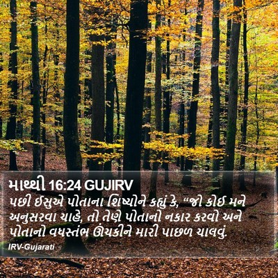 માથ્થી 16:24 GUJIRV Bible Verse Image