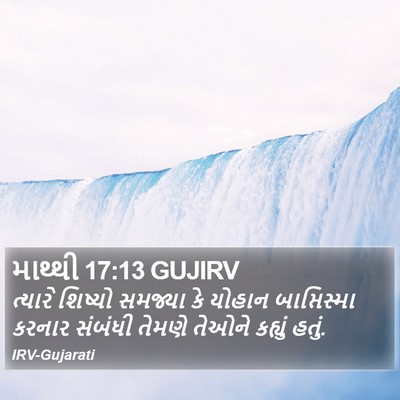 માથ્થી 17:13 GUJIRV Bible Verse Image