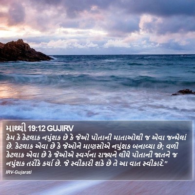 માથ્થી 19:12 GUJIRV Bible Verse Image