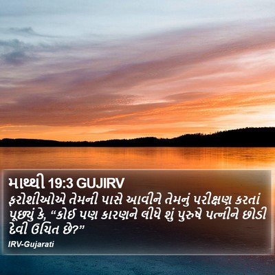 માથ્થી 19:3 GUJIRV Bible Verse Image