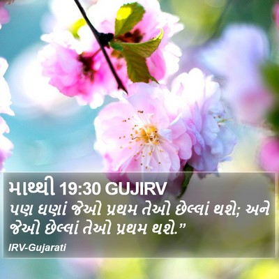 માથ્થી 19:30 GUJIRV Bible Verse Image