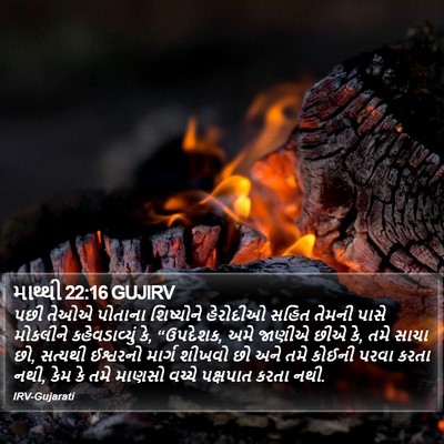 માથ્થી 22:16 GUJIRV Bible Verse Image