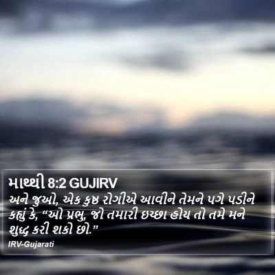 માથ્થી 8:2 GUJIRV Bible Verse Image