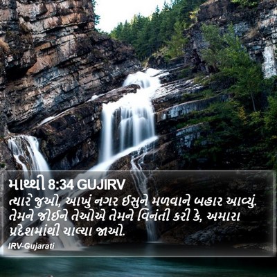 માથ્થી 8:34 GUJIRV Bible Verse Image