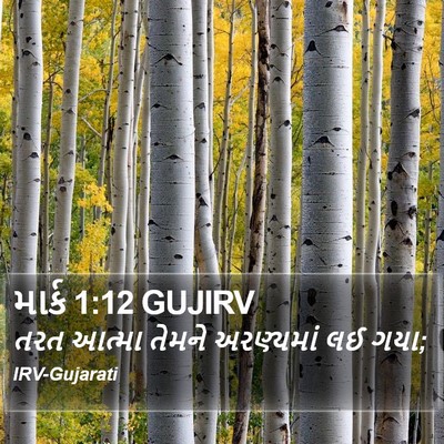 માર્ક 1:12 GUJIRV Bible Verse Image