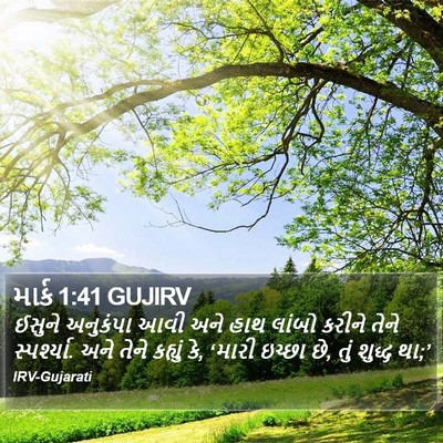 માર્ક 1:41 GUJIRV Bible Verse Image