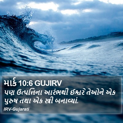 માર્ક 10:6 GUJIRV Bible Verse Image