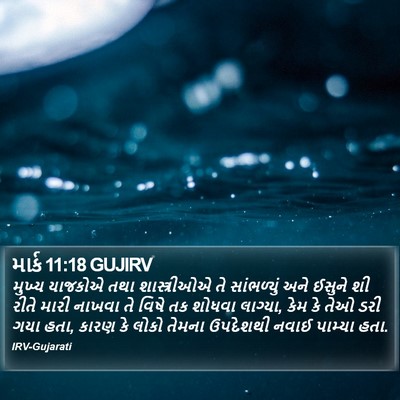 માર્ક 11:18 GUJIRV Bible Verse Image