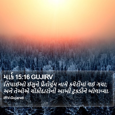 માર્ક 15:16 GUJIRV Bible Verse Image