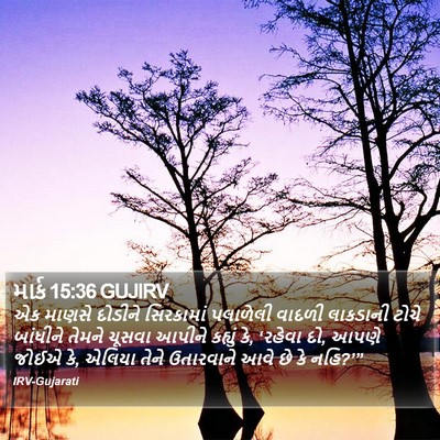 માર્ક 15:36 GUJIRV Bible Verse Image