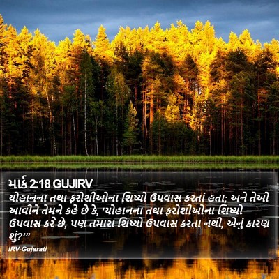 માર્ક 2:18 GUJIRV Bible Verse Image