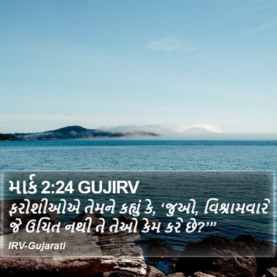 માર્ક 2:24 GUJIRV Bible Verse Image