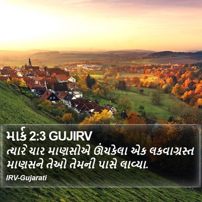 માર્ક 2:3 GUJIRV Bible Verse Image