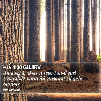 માર્ક 4:30 GUJIRV Bible Verse Image