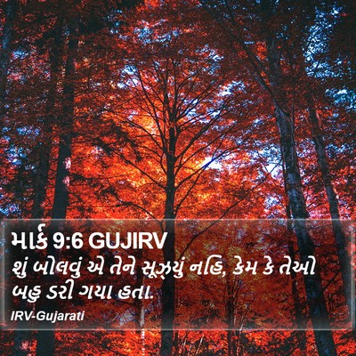 માર્ક 9:6 GUJIRV Bible Verse Image