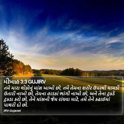 મીખાહ 3:3 GUJIRV Bible Verse Image