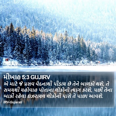 મીખાહ 5:3 GUJIRV Bible Verse Image