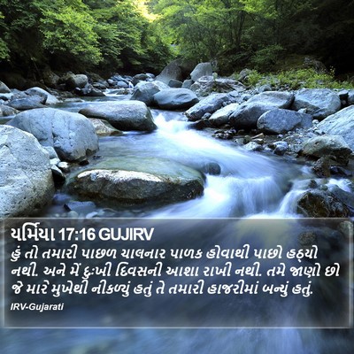 યર્મિયા 17:16 GUJIRV Bible Verse Image