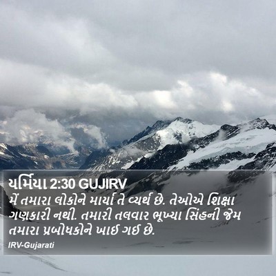 યર્મિયા 2:30 GUJIRV Bible Verse Image