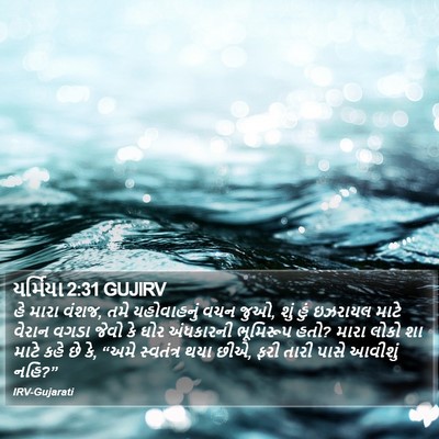 યર્મિયા 2:31 GUJIRV Bible Verse Image