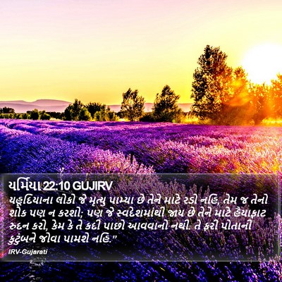 યર્મિયા 22:10 GUJIRV Bible Verse Image