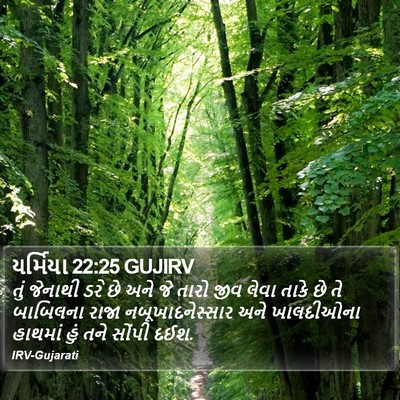 યર્મિયા 22:25 GUJIRV Bible Verse Image