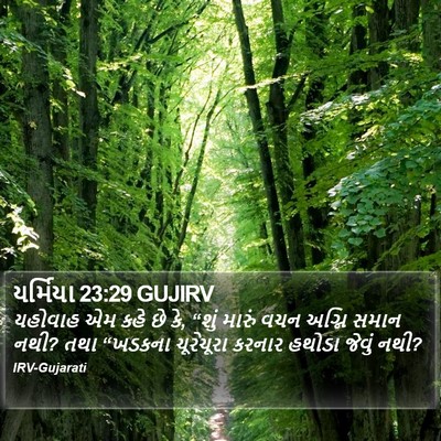 યર્મિયા 23:29 GUJIRV Bible Verse Image
