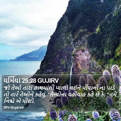 યર્મિયા 25:28 GUJIRV Bible Verse Image