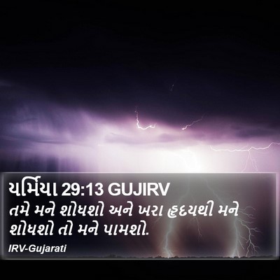 યર્મિયા 29:13 GUJIRV Bible Verse Image