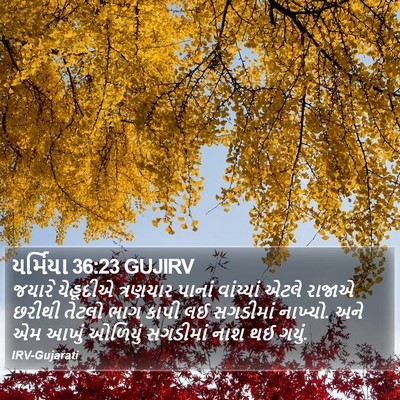 યર્મિયા 36:23 GUJIRV Bible Verse Image