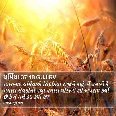 યર્મિયા 37:18 GUJIRV Bible Verse Image