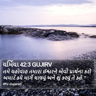 યર્મિયા 42:3 GUJIRV Bible Verse Image